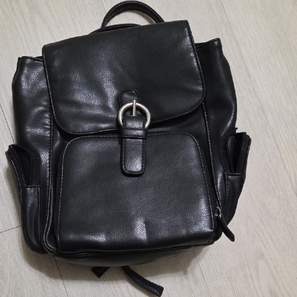 Faux Leather Adjustable Strap Backpack Purse Small 10x8x3